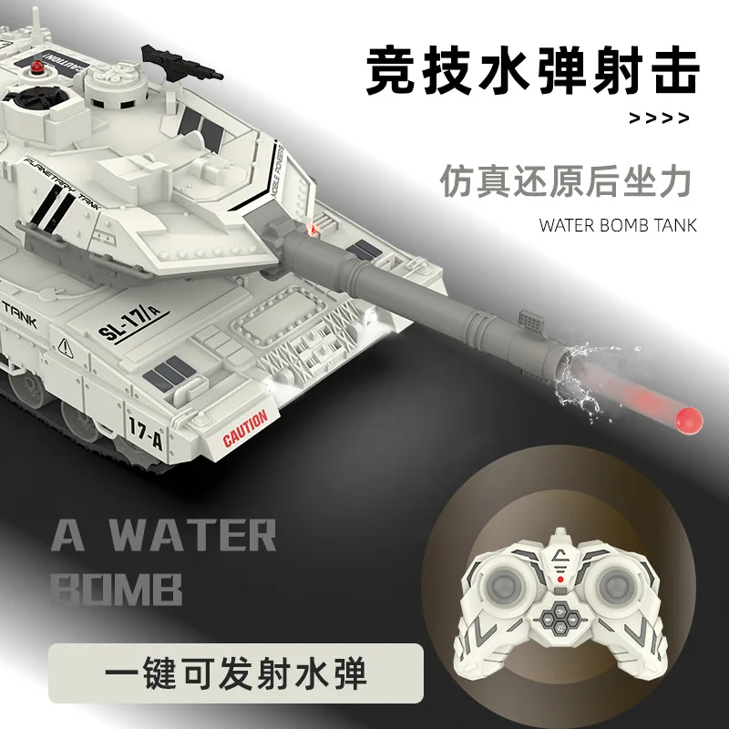 Water Bomb Tank  2.4G Remote Control Track  Multi functional Tank Water Bomb Tanks Shooting Competition Toys For Boys 2
