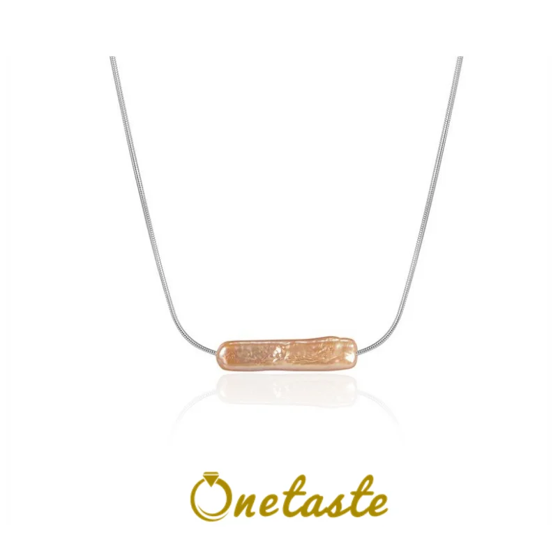 

Женское Ожерелье-чокер из серебра 925 пробы с натуральным барочным жемчугом