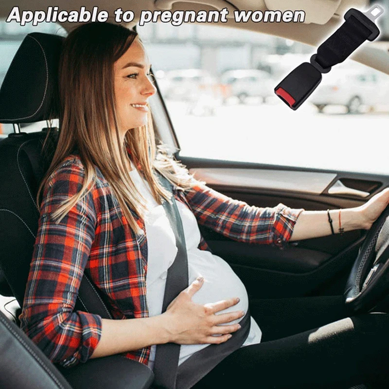 Universal Car Auto Seat Belt Buckle Clip Extender Extension Lock Safety Alarm Stopper Kit 2pcs 23cm/36cm-Black Plug Accessories seat belt extender seat belt clip seat belt stopper