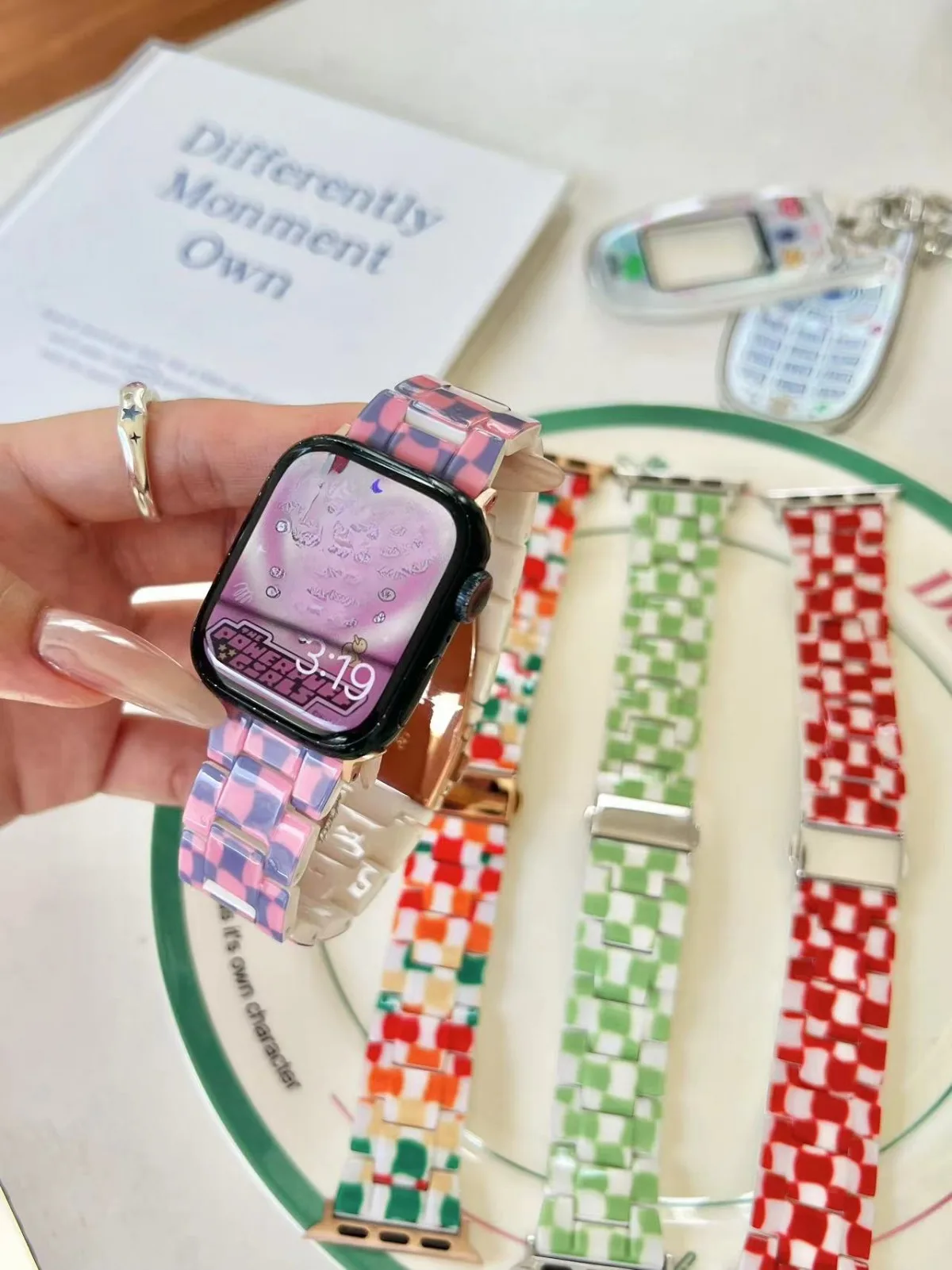 Bracelet de montre pour iWatch 42/44/45/46/49 mm 38/40/41 mm Bracelet de montre mode et loisirs pour montres série Ultra2 série 10/9/8/7/6/5/4/3/2/1_voghion.com