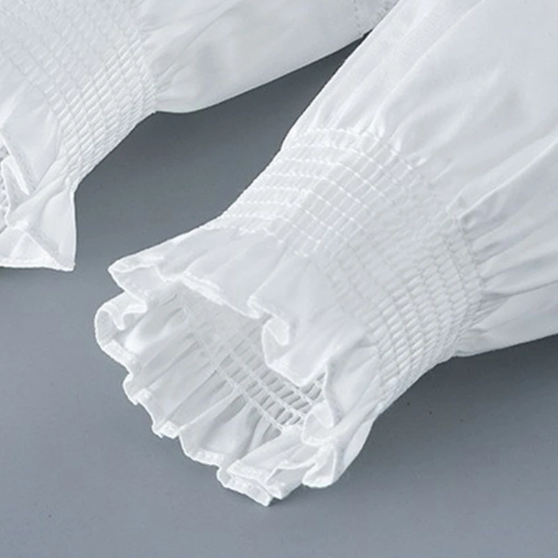 Fairy Wrist Cuffs Detachable Elegant Wristband Flared Organ Ruffled Wristband