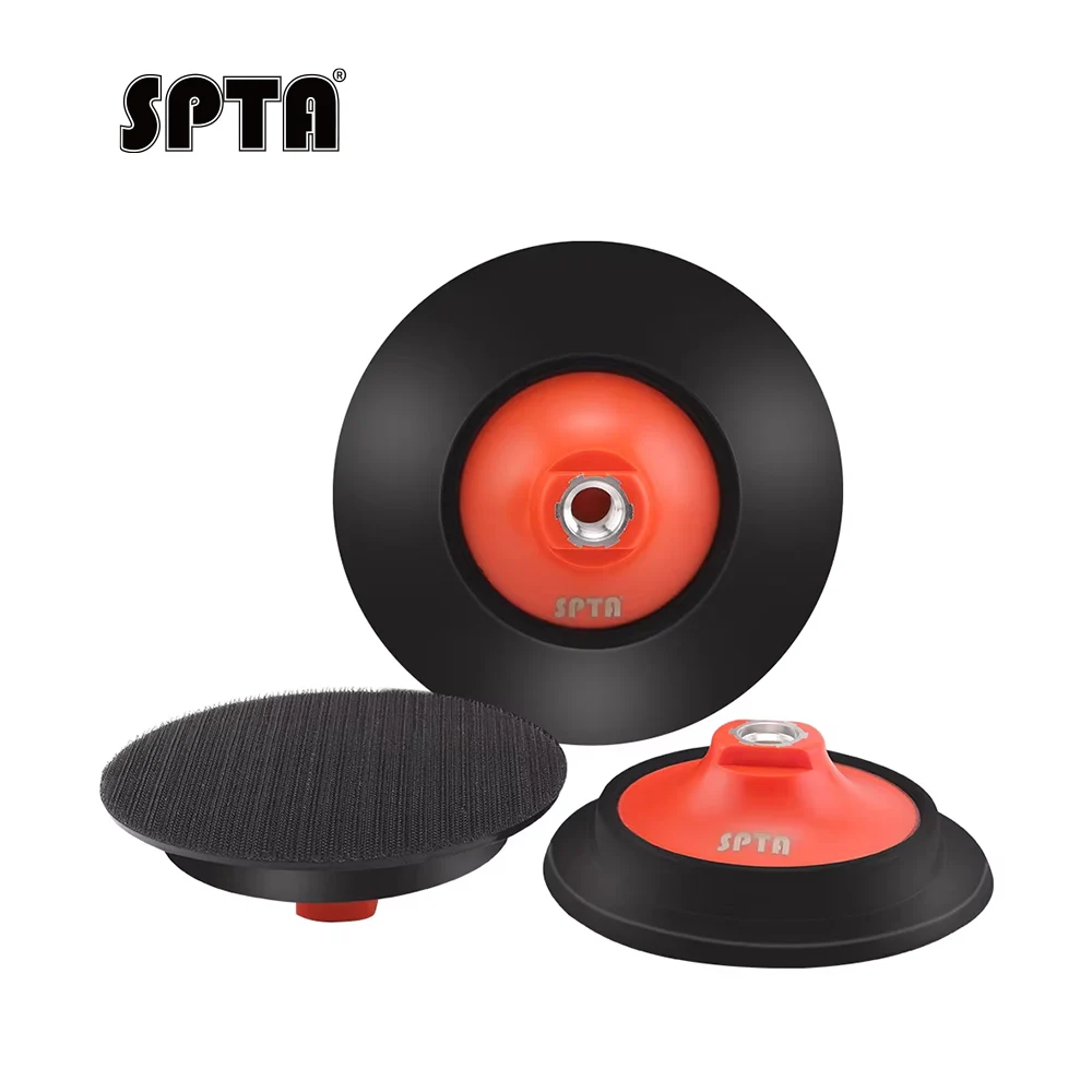 5"/6" Orange Backing Plate Backer Pad Hook&Loop Professional Pad For DuaL Action Car Polisher SPTA