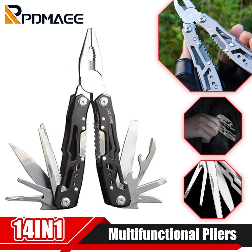 다기능 접이식 플라이어, 스테인레스 스틸 플라이어, 블레이드 스크루 드라이버, 미니 휴대용 접이식 플라이어 도구, 가정 야외 캠핑