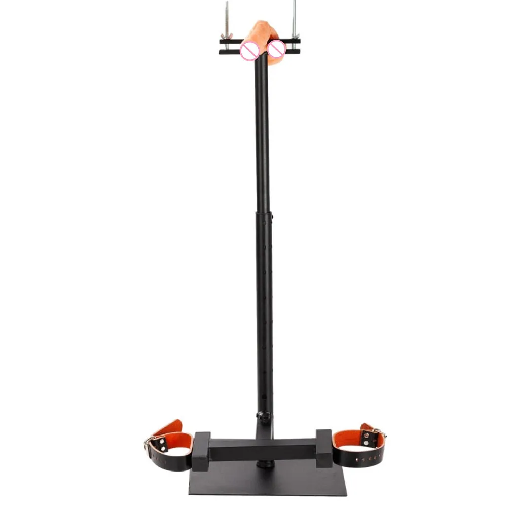 Male Penis Scrotum Stretcher BDSM Bondage Frame Slave Training Ankle cuffs Punishment Props Adults Sex Toys for Men Gay