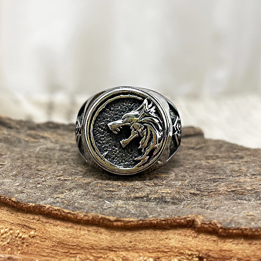 Celtic Wolf Ring 925 Silver Stark Dire Thrones Metal Biker Gothic  feeanddave | eBay