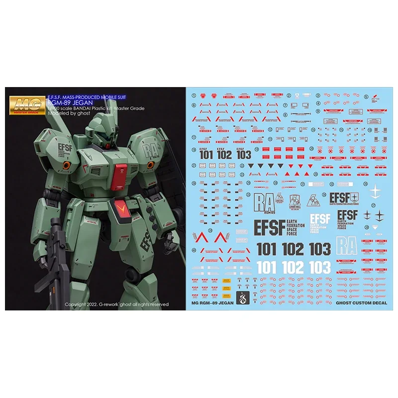 完成品] MG RGM-89 JEGAN [WHITE DINGO Team] | テキトーオヤジ