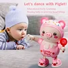 Electric piggy with music light move sing dance twist Pets Pig baby toys Walking Cute Smart early educational Doll for children 1