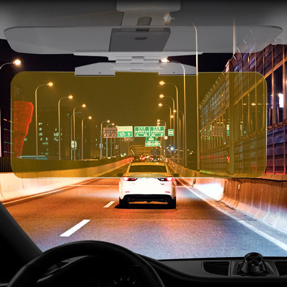 Car Sun Visor Anti-Dazzle Adjustable Sun Blocker Anti-UV HD Anti Sunlight Dazzling Goggle Fold Flip Down Car Anti-Glare Sunshade