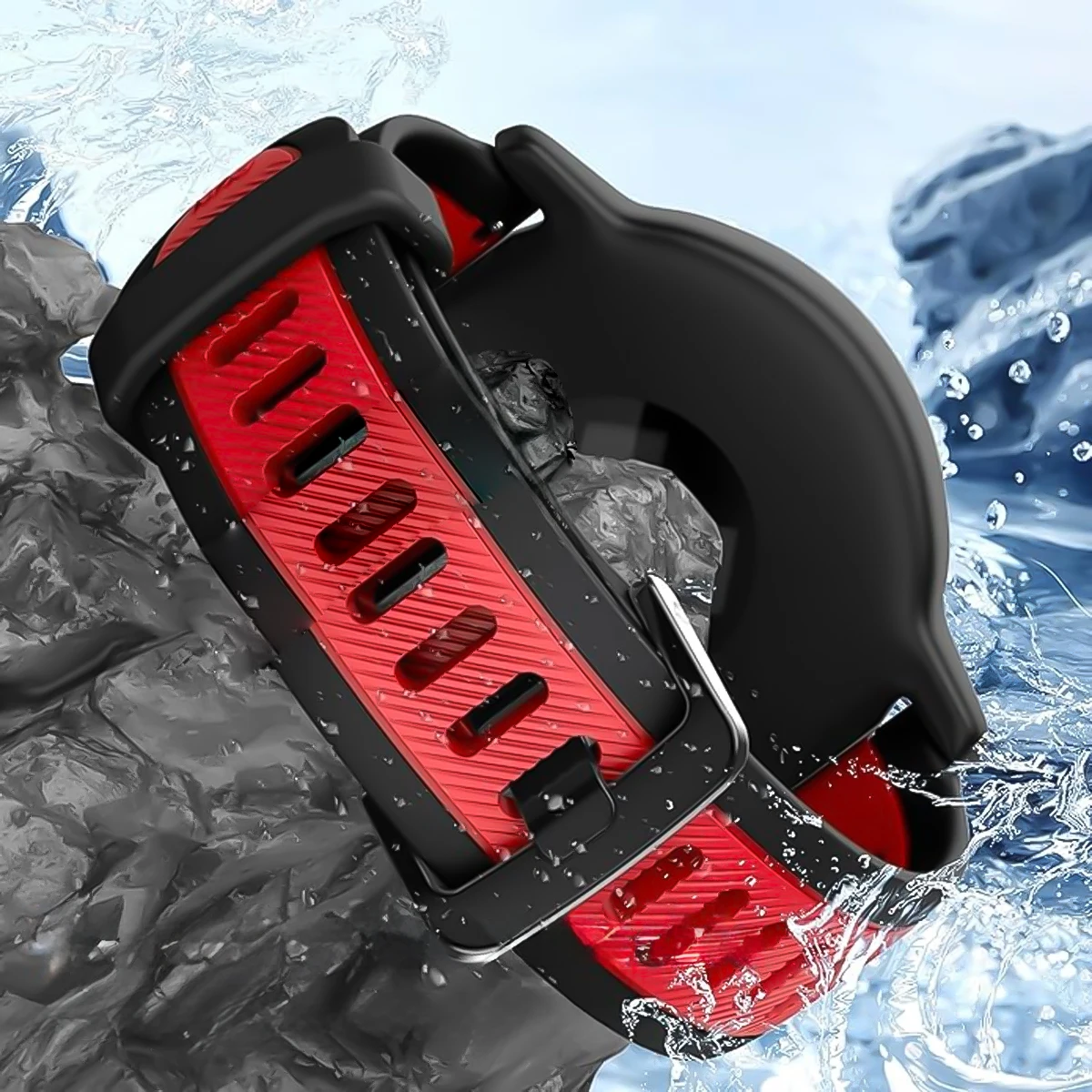 Versatile Silicone Watch Strap - 20mm/22mm