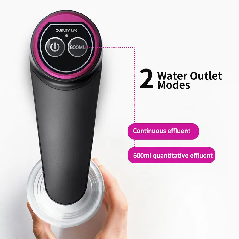 HiPiCok Electric Water Dispenser with Universal Bucket Cap Water Bottle Pump USB Automatic Water Pump for any Gallon Bottle 3