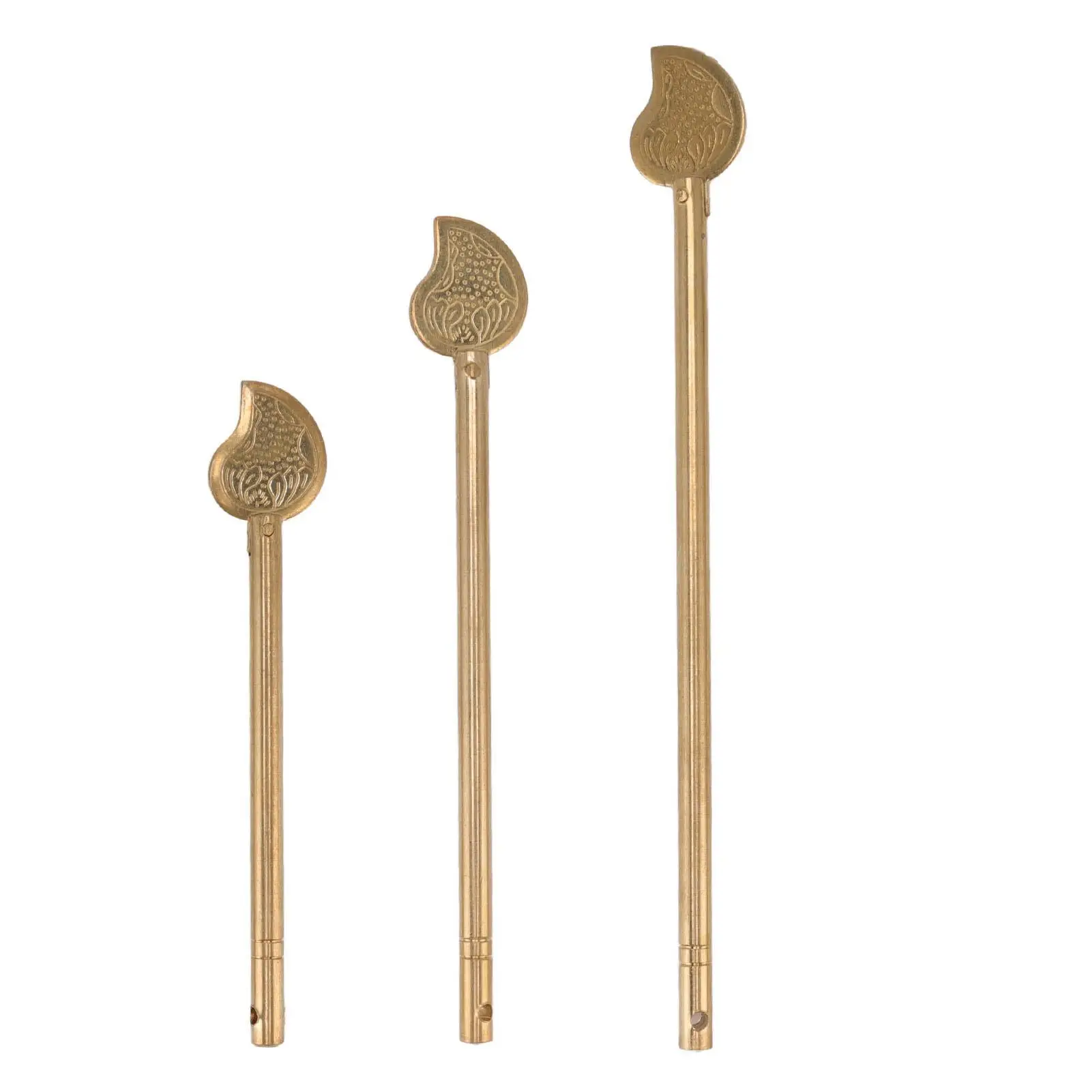 3PCS Brass Cabinet Key Latch-Leaf Shaped Locking Pin for home Furniture & Cabinets