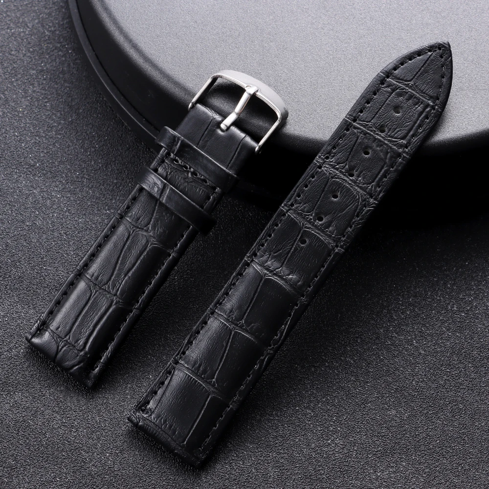 Premium Leather Watchband - Universal Soft Sport Strap Replacement