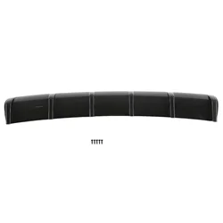 Glossy Black Universal Rear Bumper Diffuser Fin Spoiler - Aerodynamic Enhancement Accessory (Black)