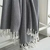Cotton Blanket Cotton Herringbone Hitching Towel Scandinavian Blanket Sofa Decorative Blanket 1