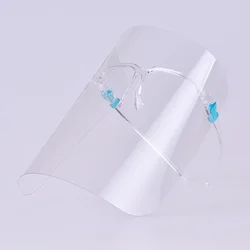 Clear Full Face Protective Shield - Anti - Fog, Oil & Dust Resistant Mask (Transparent)