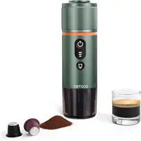 Espresso Coffee Machine: 12V Electric Travel Expresso Maker - Self Heating 8 Cups Battery Powered Compatible for Nespre 1