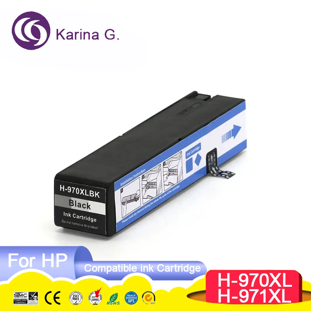 970 970XL 971 971XL Premium Color Compatible Inkjet Ink Cartridge For 970 for  O