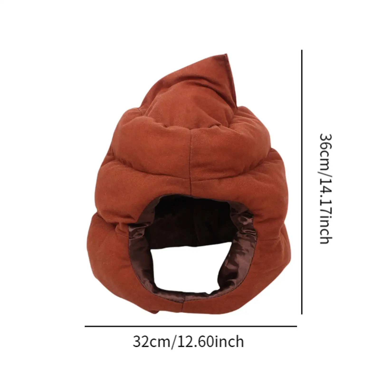 Shit Shaped Hat Funny Decor Cosplay Poop Hat for Carnival Festival Birthday