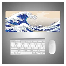 Great Wave Off Art Large Size Mouse Pad Computer Japanese Mount Fuji Koi art Gaming Mousepad Desk Mat Locking Edge For CSGO LOL
