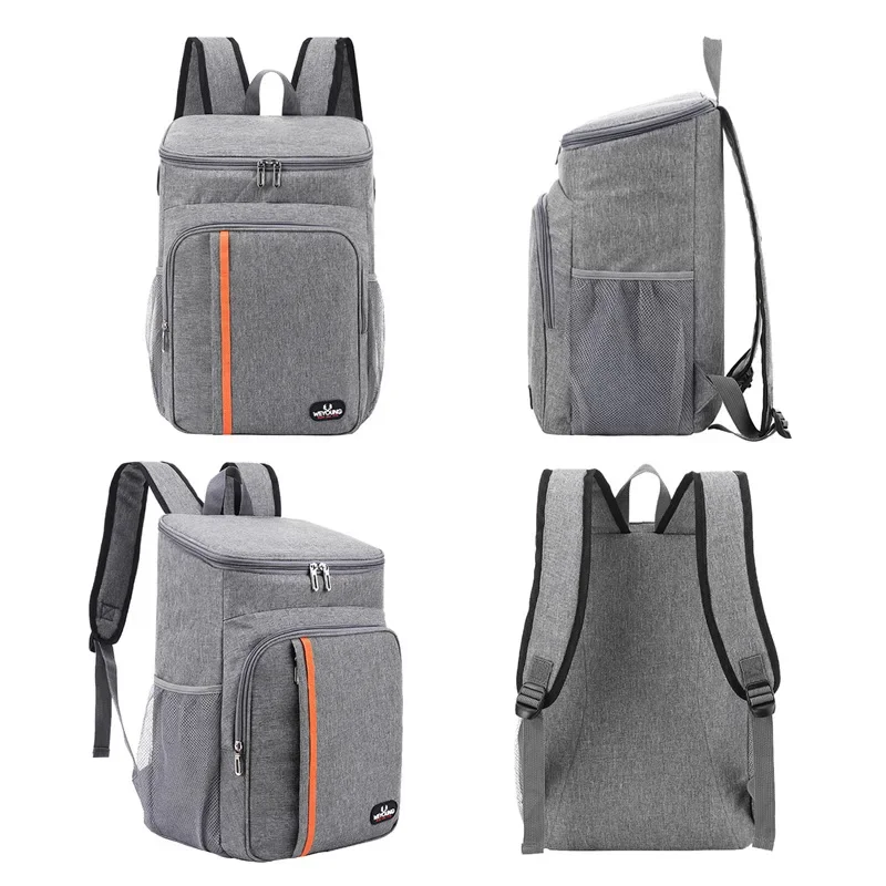 Outdoor Thermal Cooler Backpack Bags Insulated Leakproof Lunch Bag 20L Camping Drink Refrigerator Picnic Food Fresh Keeping Bag