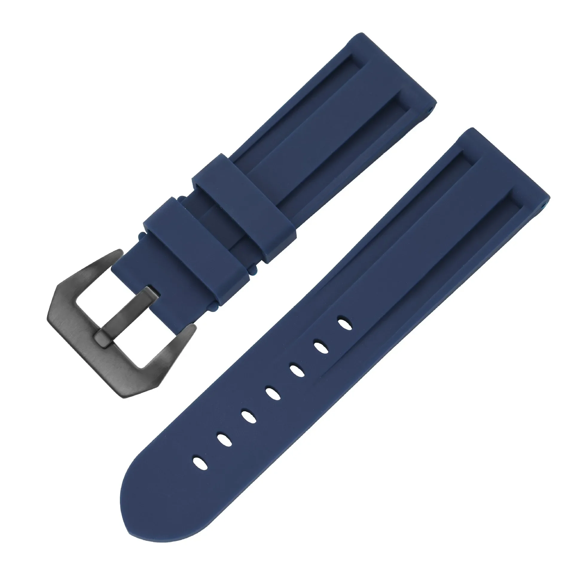 Premium Silicone Sport Watch Band - Waterproof Rubber Strap