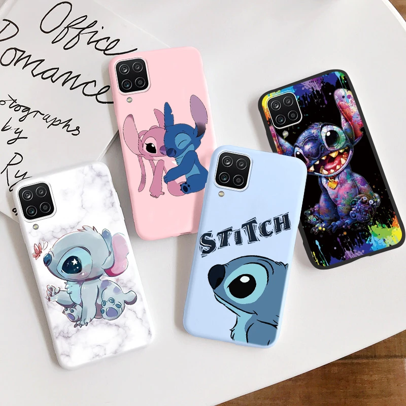 

Чехол Силиконовый из ТПУ для Samsung Galaxy A12 Lilo & Stitch Disney, задняя крышка для Samsung A 12 M12 F12 GalaxyA12 Funda Couqe, бампер