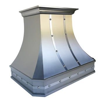 Kitchen Stainless Steel Cooking Hoods / Wall Mounted Stainless Steel Range Hood / Home Mounted Appliance Stainless Hood
