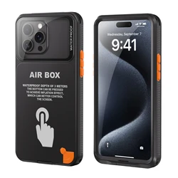 Waterproof Dustproof Professional Diving Phone Case - iPhone 14 Pro Max (Black)