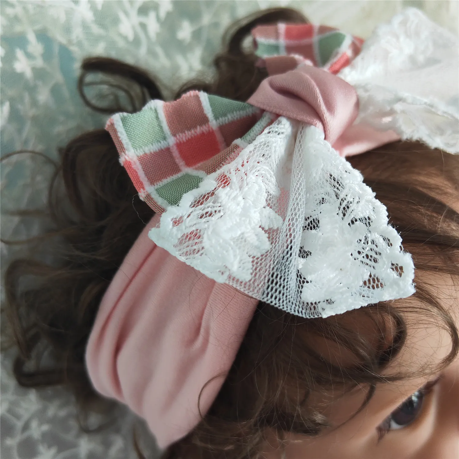 Ensemble 2 pièces bandeau et chaussettes pour bébé fille