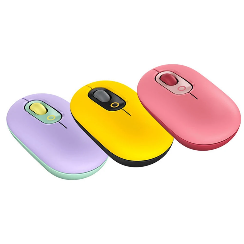 Wireless Bluetooth-compatible Mouse 2.4Ghz Mini Silent Mechanical Gaming Mice Cross-screen Operation Mouse 3-mode Bubble Mouse 3 S1c4e9ba6781f497da5cae472114747a5C