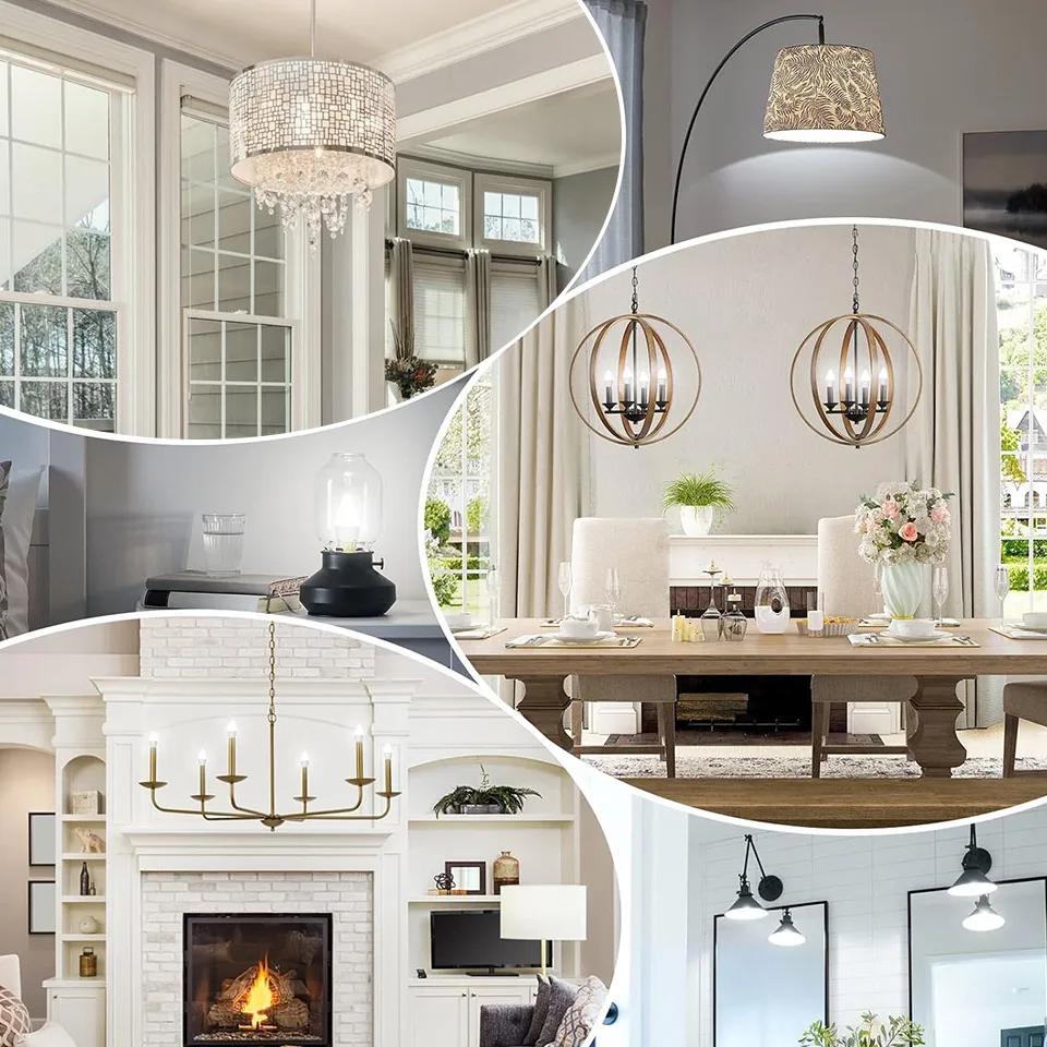 10PCS LED Candle Bulb 220V 85-265V E14/E27 3W 6W 9W 12W 15W Energy Saving Lamp Indoor Decorative  Bedroom And living Room Light