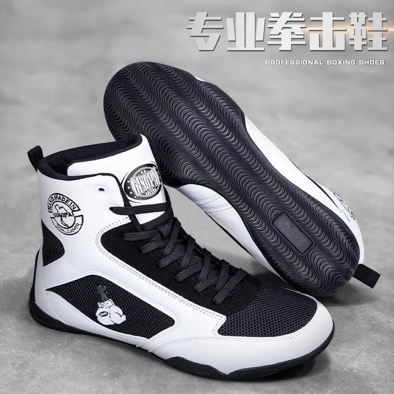 Professional Boxing Shoes Men's Women's Slip Resistant Wrestling Sneakers Luxury Professional Boxing Sneakers