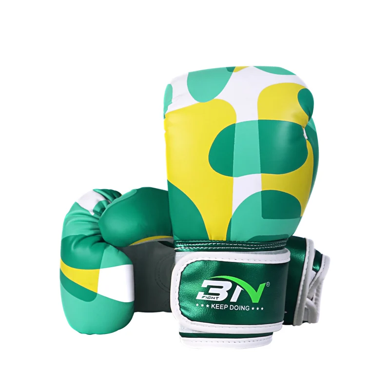 BN 4OZ Small Kids MMA Muay Thai Sanda Boxing Gloves PU Martial Arts Fight Training Mitts Punching Gear DEO