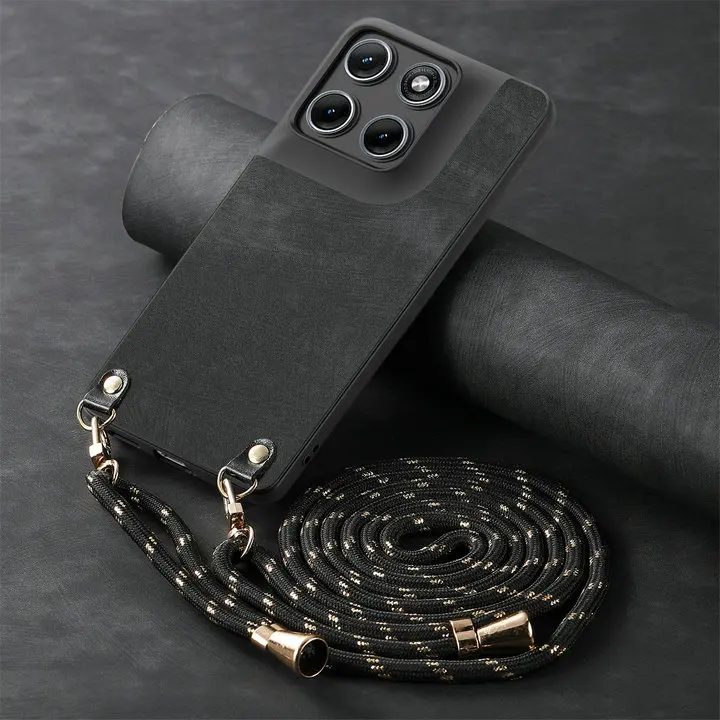 Luxury Crossbody Armor Leather Back Cover