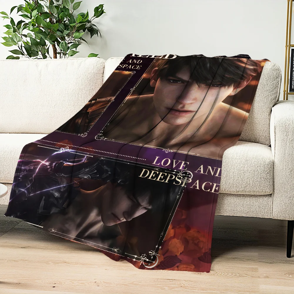 Game L-Love and Deepspace caleb Warm Soft Plush Nap Blankets Sofa rug for Living Room Office Bedroom Home Travel Birthday Gifts 2