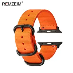 Men's Nylon Sport Watch Band - Durable Replacement Strap in Versatile Sizes - 42(S123) 44 45 46 49 (Orange)