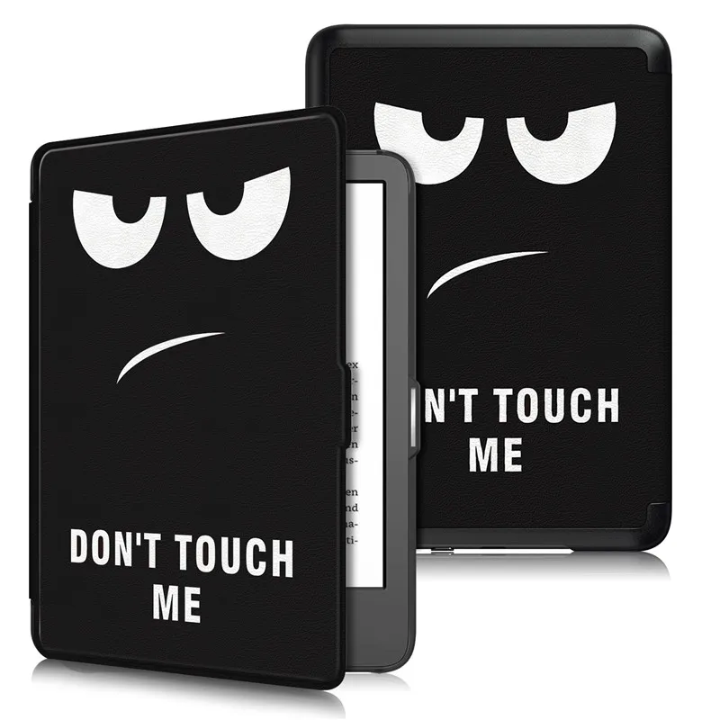 Elegant Smart Magnetic Leather Cover - Artistic Design