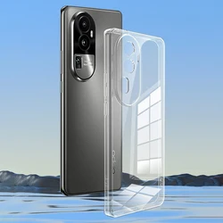 Luxury Soft Crystal Clear Silicone Phone Case - Ultrathin Original Back Cover - OPPO Reno10 (China) (Clear)