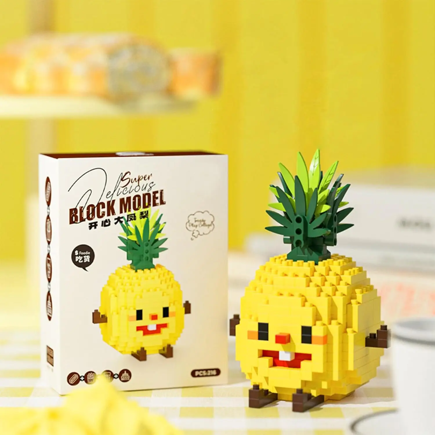

Pineapple-Food Building Blocks Set Toys Mini Building Blocks Fast Food Building Blocks Toys Miniature Building Blocks Set Kids