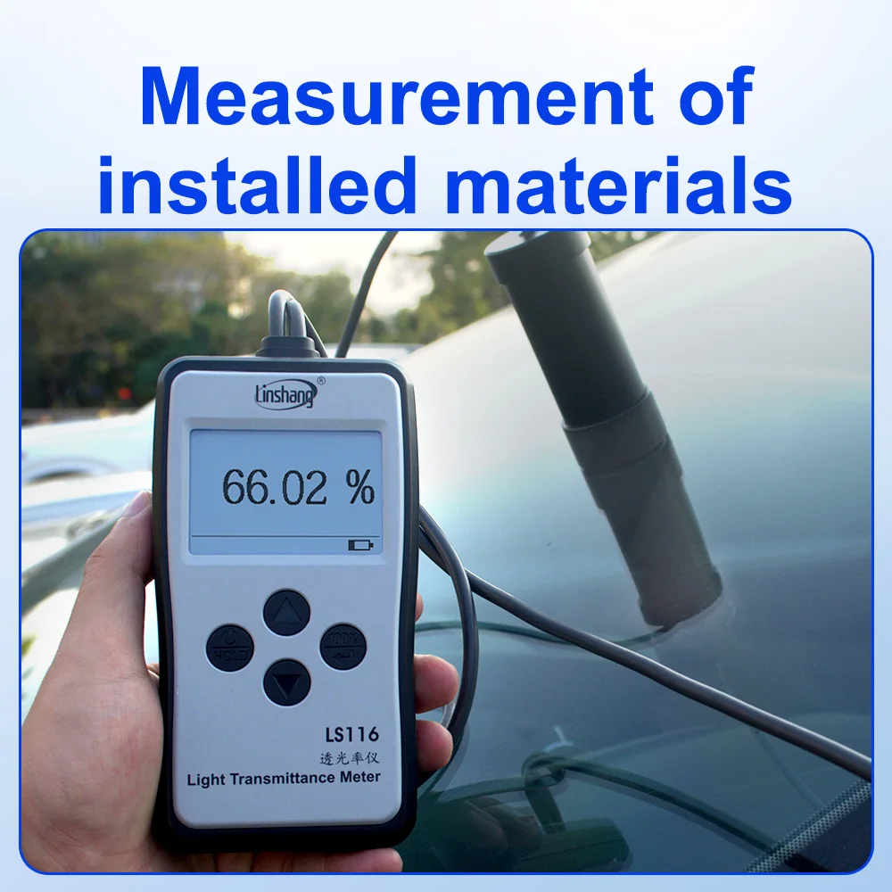 Visible Light Transmittance Meter Polycarbonate Laminated Glass Range: 0.001%-99.8% Parallel Light Path High Precision LS116