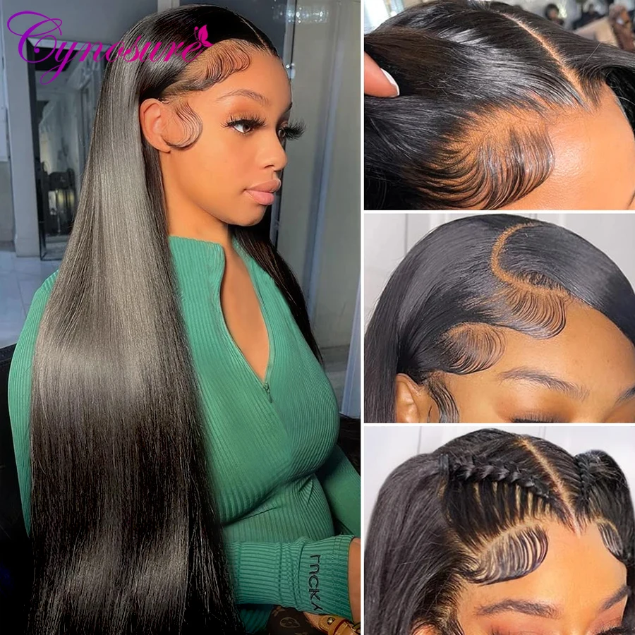 Cynosure 13X4/13X6 HD Transparent Lace Front Human Hair Wigs for Women