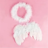 Newborn Photography Accessories Wing Baby Photo Props Handmade Costumes For Infants Fotografia Crochet Costumes For Baby New 4