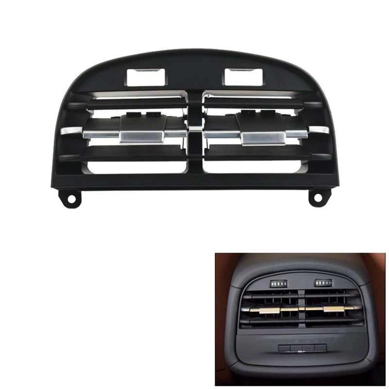 Rear Center Console Air Outlet Vent Grille Cover – Fits 2014-2020 Maserati Ghibli – Black Plastic