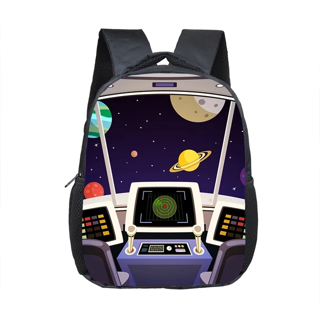 Mochila de 12 pulgadas para niño y niña, bolsa escolar pequeña con diseño  de astronauta espacial, ideal para regalo, de 2 a 4 años - AliExpress