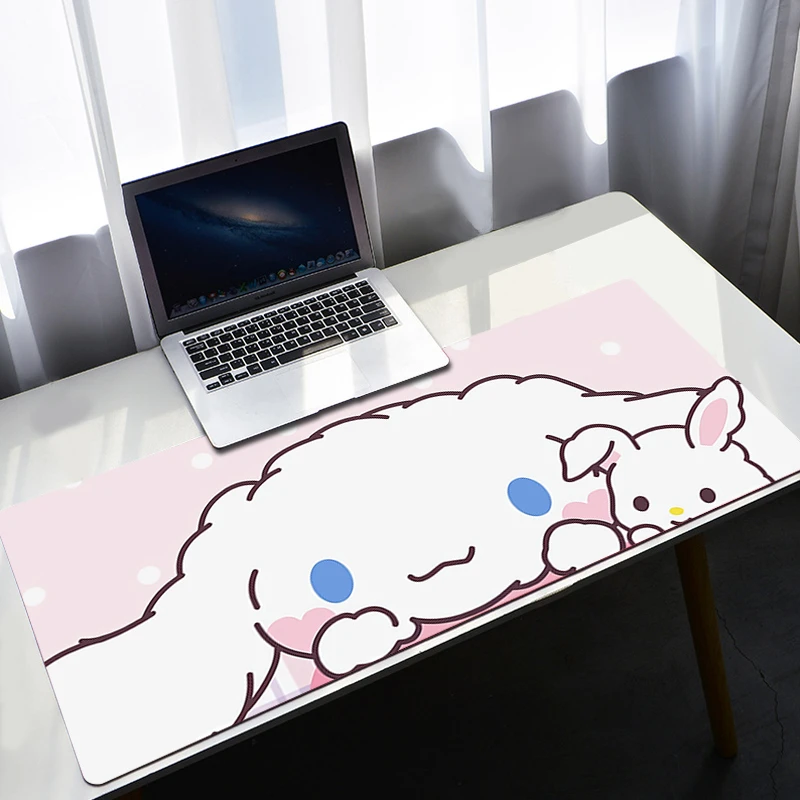 Cinnamorol Mouse Pad Kawaii Desk Accessories Gamer Keyboard Mat Deskmat Computer Desks Gaming Laptops Pc Cabinet Mice Mousepad