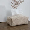 Nordic Cotton Linen Cloth Art Tissue Box Holder Car Tissue Holder Desk Table Napkin Holder Home Decor Handkerchief Box Gift 5
