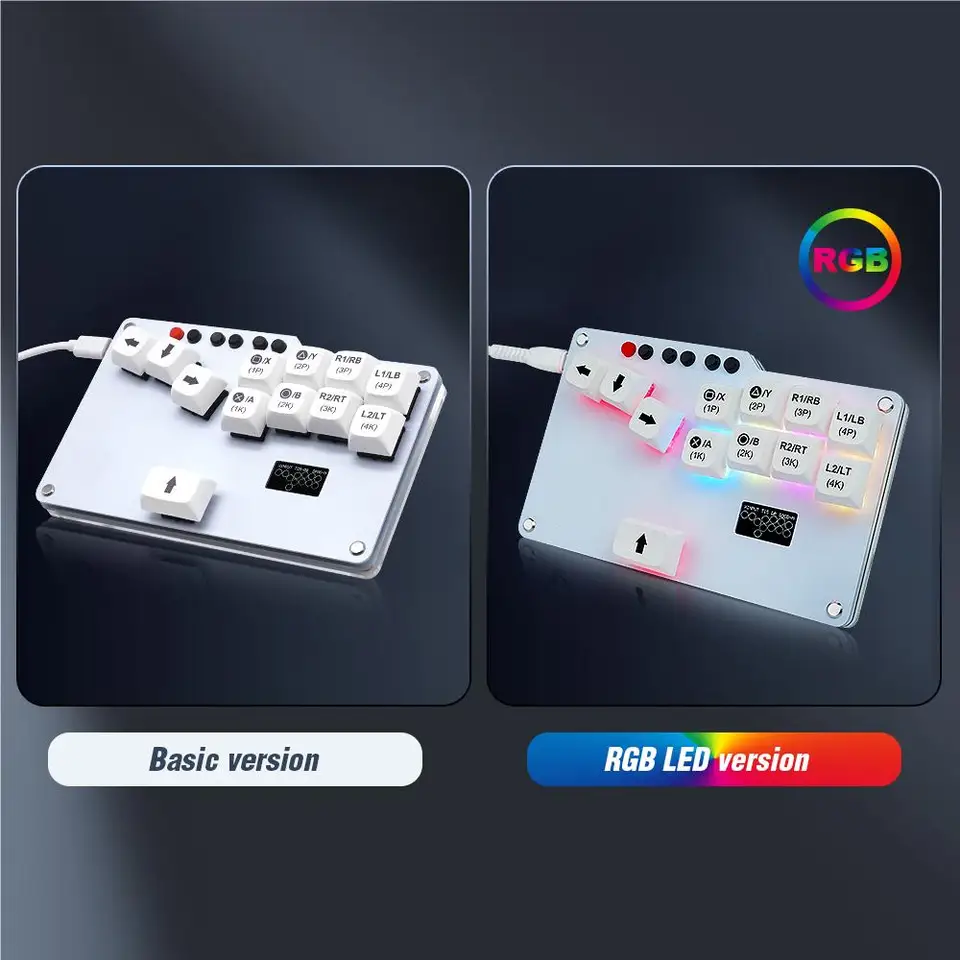 Hitbox Mini GP2040 CE Fightstick Pocket Keyboard With Hot Swap RGB