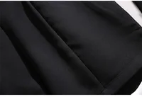 150Kg Plus Size Women's Hip 154 Summer Loose High Waisted Wide Leg Suit Shorts Black 5XL 6XL 7XL 8XL 9XL - Image 5