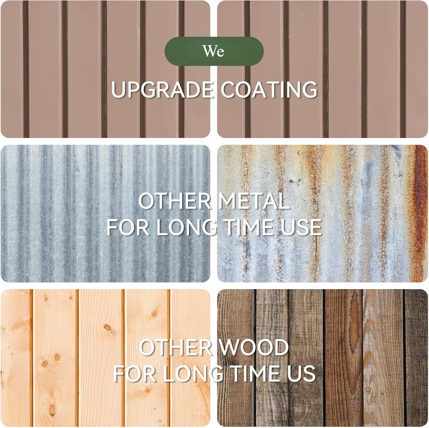 6.2x4 FT Outdoor Metal Storage Shed 2