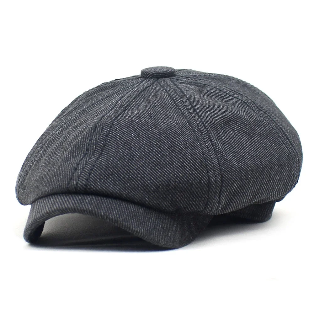 Cap Men Hat Vintage Windproof Accessories Beret Cabbie Casual Classical Cotton Driving Newsboy Daily All Seasons